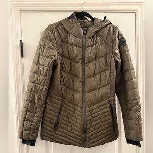 Pajar Canada Sunnybrooke Light Weight Core Fit Puffer Coat Jacket Olive Large